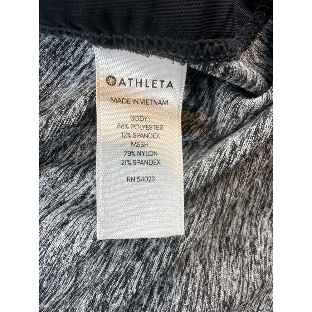 Athleta Womens XS Gray Hooded Pullover Top Long Sleeve Heathered Activewear - Picture 4 of 8